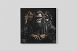 Gorilla – Ontwerp 2 – Vierkant Canvas Kunst voor de Muur