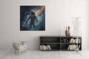 Astronaut – Ontwerp 2 – Vierkante Canvas Wanddecoratie – Canvas Wanddecoratie in Vierkante Vorm