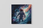 Astronaut – Ontwerp 2 – Vierkante Canvas Wanddecoratie – Canvas Wanddecoratie in Vierkante Vorm