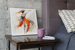 Vrouw in Ritme – Vierkante Canvas Wanddecoratie – Canvas Wandkunst in Vierkante Uitvoering
