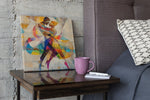 Liefde in Ritme – Modern Canvas Schilderij – Vierkant Canvas Schilderij voor de Wand