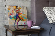 Liefde in Ritme – Modern Canvas Schilderij – Vierkant Canvas Schilderij voor de Wand