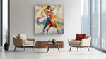 Liefde in Ritme – Modern Canvas Schilderij – Vierkant Canvas Schilderij voor de Wand