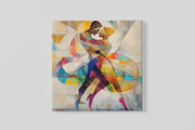Liefde in Ritme – Modern Canvas Schilderij – Vierkant Canvas Schilderij voor de Wand