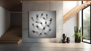 Aanraking van de ziel – Vierkante Canvas Wandkunst
