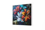 Bloemenpracht – Vierkant Canvas Schilderij voor de Wand