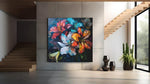 Bloemenpracht – Vierkant Canvas Schilderij voor de Wand