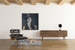 Vrouw Shhh – Canvas Schilderij als Wanddecoratie