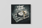 Time is Money – Canvas Wandkunst in Vierkante Uitvoering