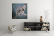 Romantische Kus – Canvas Wanddecoratie in Vierkante Vorm