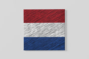 Nederlandse Vlag – Ontwerp 2 – Canvas Decoratie voor de Wand