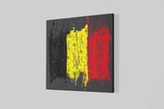 Belgische vlag – Vierkant Canvas Schilderij voor de Wand