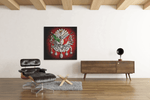 Ottomaanse Wapenschild – Modern Canvas Schilderij – Vierkant Canvas Kunstwerk voor het Interieur