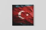 Turkse Vlag – Ontwerp 2 – Canvas Schilderij als Wanddecoratie