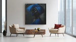 Vrouw in Blauw – Canvas Decoratie voor de Wand