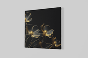 Bloemen Elegantie – Vierkante Canvas Wandkunst