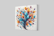 Kleurrijke Plant – Vierkant Canvas Schilderij voor de Wand