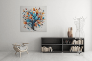 Kleurrijke Plant – Vierkant Canvas Schilderij voor de Wand