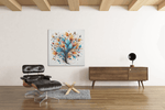 Kleurrijke Plant – Vierkant Canvas Schilderij voor de Wand