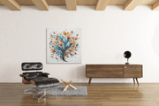 Kleurrijke Plant – Vierkant Canvas Schilderij voor de Wand