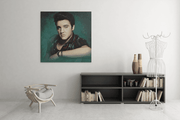 Elvis Presley – Vierkante Canvas Wanddecoratie – Canvas Schilderij als Wanddecoratie