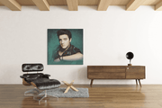 Elvis Presley – Vierkante Canvas Wanddecoratie – Canvas Schilderij als Wanddecoratie