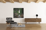 Stroom in het Bos – Canvas Decoratie voor de Wand