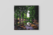 Stroom in het Bos – Canvas Decoratie voor de Wand