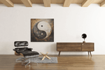 Yin en Yang – Ontwerp 2 – Modern Canvas Schilderij – Vierkant Canvas Kunstwerk voor het Interieur