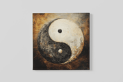 Yin en Yang – Ontwerp 2 – Modern Canvas Schilderij – Vierkant Canvas Kunstwerk voor het Interieur