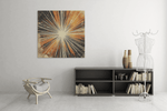 Diep Abstracte Kunst – Vierkante Canvas Wanddecoratie – Canvas Wandkunst in Vierkante Uitvoering