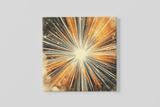 Diep Abstracte Kunst – Vierkante Canvas Wanddecoratie – Canvas Wandkunst in Vierkante Uitvoering