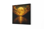 Volle Maan – Vierkant Canvas Kunst voor de Muur