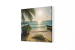 Strand – Canvas Wandkunst in Vierkante Uitvoering