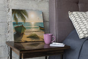 Strand – Canvas Wandkunst in Vierkante Uitvoering