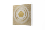 Abstracte Goudtinten – Canvas Wanddecoratie in Vierkante Vorm