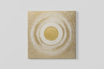 Abstracte Goudtinten – Canvas Wanddecoratie in Vierkante Vorm