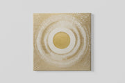 Abstracte Goudtinten – Canvas Wanddecoratie in Vierkante Vorm