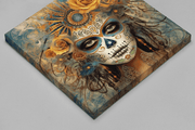 Dia de los Muertos – Vierkante Canvas Wandkunst