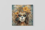 Dia de los Muertos – Vierkante Canvas Wandkunst