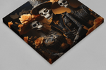 Skeletten – Vierkante Canvas Wanddecoratie – Canvas Wandkunst in Vierkante Uitvoering