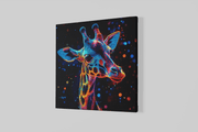 Giraffe – Canvas Wanddecoratie in Vierkante Vorm