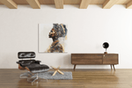Afrikaanse Vrouw – Ontwerp 3 – Vierkante Canvas Wandkunst