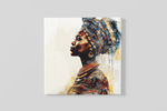 Afrikaanse Vrouw – Ontwerp 3 – Vierkante Canvas Wandkunst