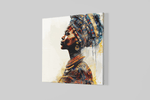Afrikaanse Vrouw – Ontwerp 3 – Vierkante Canvas Wandkunst