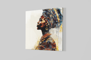 Afrikaanse Vrouw – Ontwerp 3 – Vierkante Canvas Wandkunst