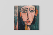 Olieverf Kunst – Vierkante Canvas Wanddecoratie – Canvas Wandkunst in Vierkante Uitvoering