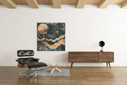 Abstracte Ruimte – Canvas Decoratie voor de Wand