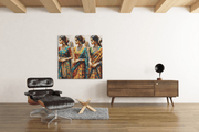 Vrouwen – Vierkante Canvas Wandkunst