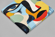Abstracte Kunst Gezicht – Vierkante Canvas Wanddecoratie – Canvas Schilderij als Wanddecoratie